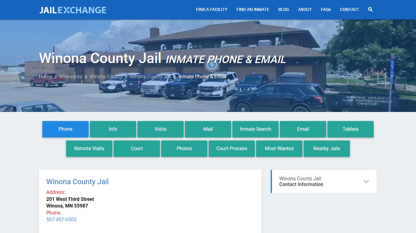 Inmate Phone - Winona County Jail, MN - Jail Exchange