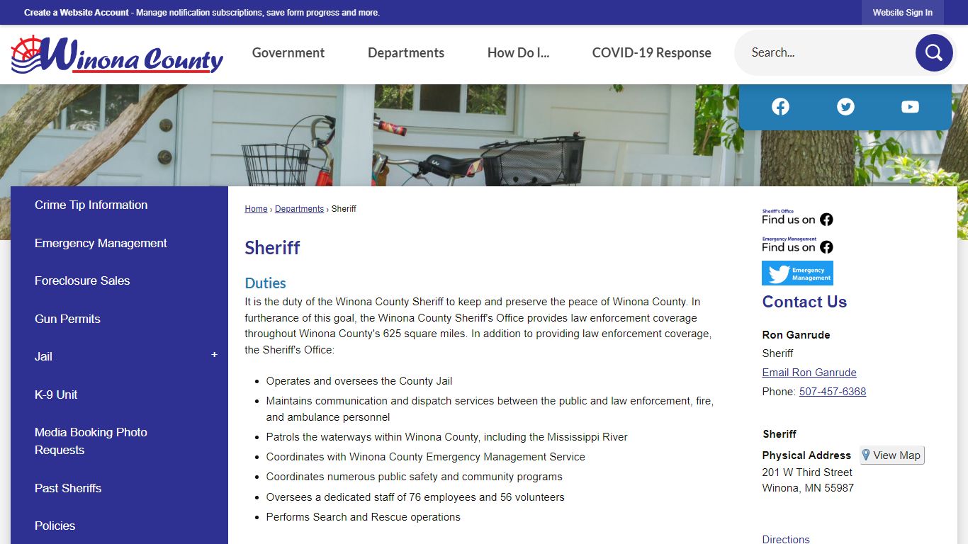 Sheriff | Winona County, MN